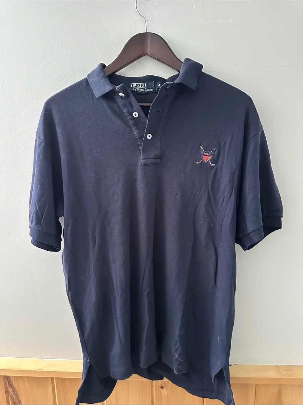Ralph Lauren Men’s Navy Polo with Embroidered Crest
